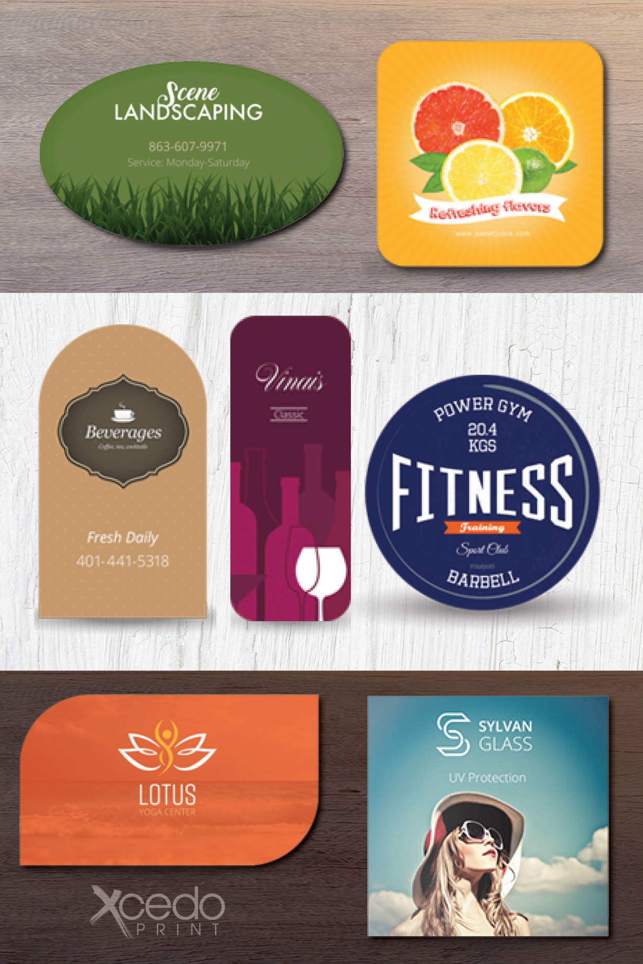 Business Cards by Shape